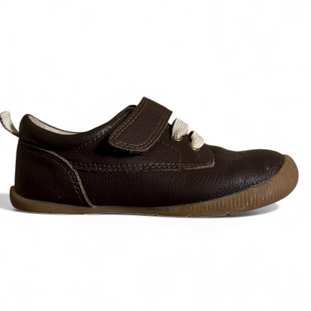 Livie & Luca Baby Shoes Brown Hook & Loop Fasten Cushioned Collar size 23/US7
